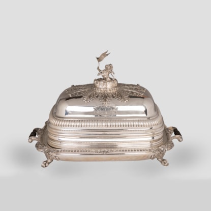An Exceptional Domed Serving Dish By Rebecca Emes & Edward Barnard of London