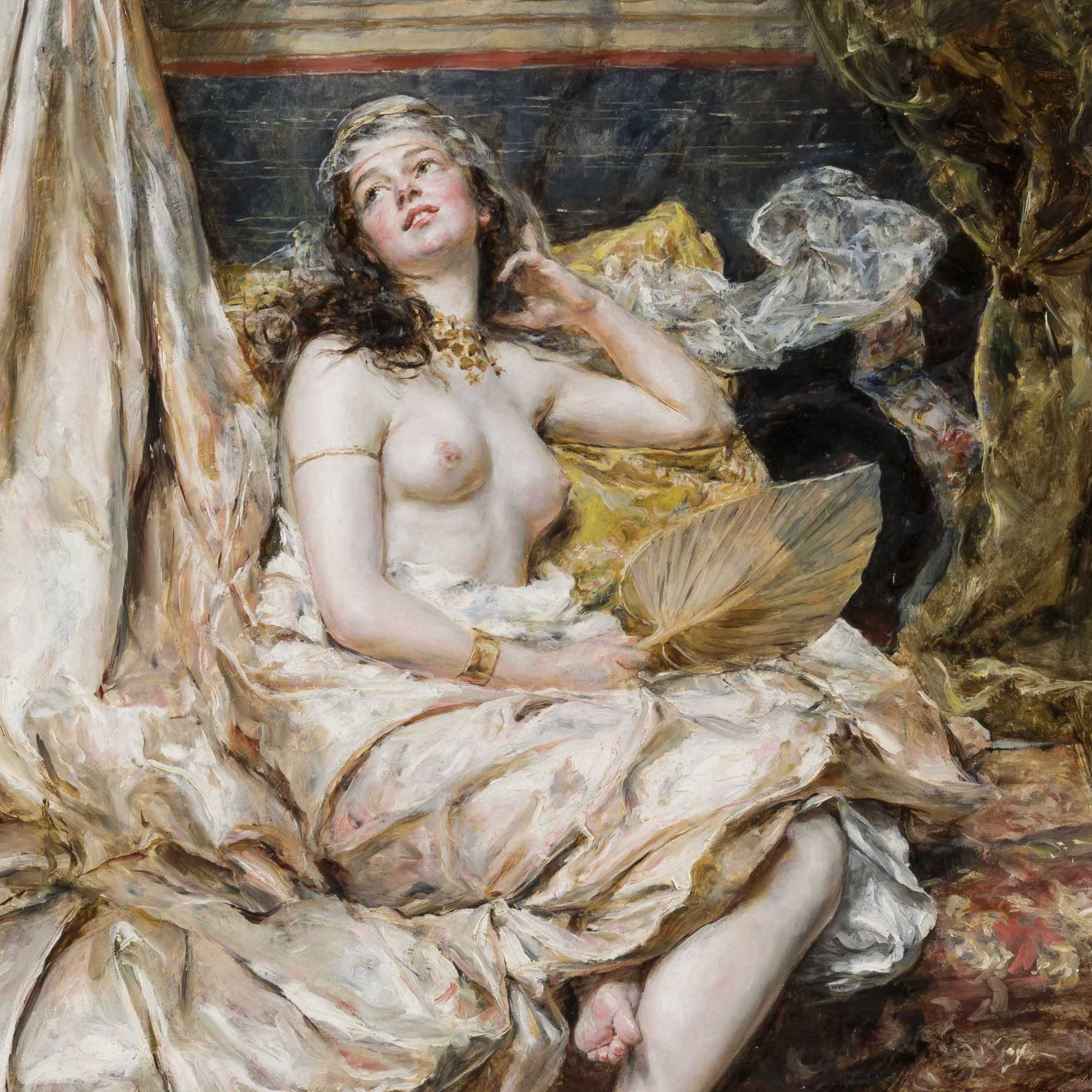 Interior of the Harem By Eduardo León Garrido (1856-1949)