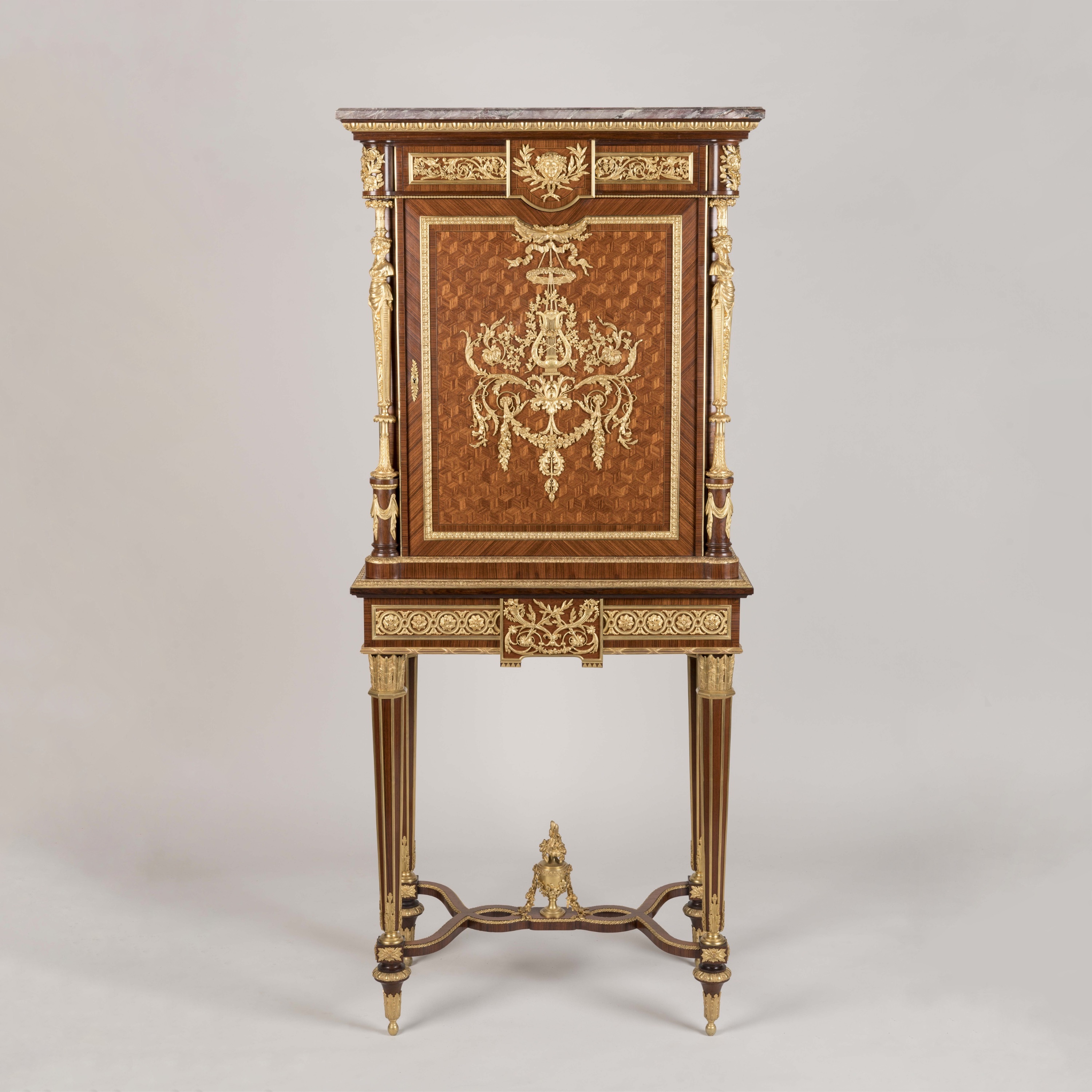 An Exceptional Cabinet-on-Stand By François Linke