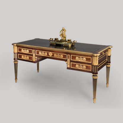 A Fine Louis XVI Style Bureau Plat