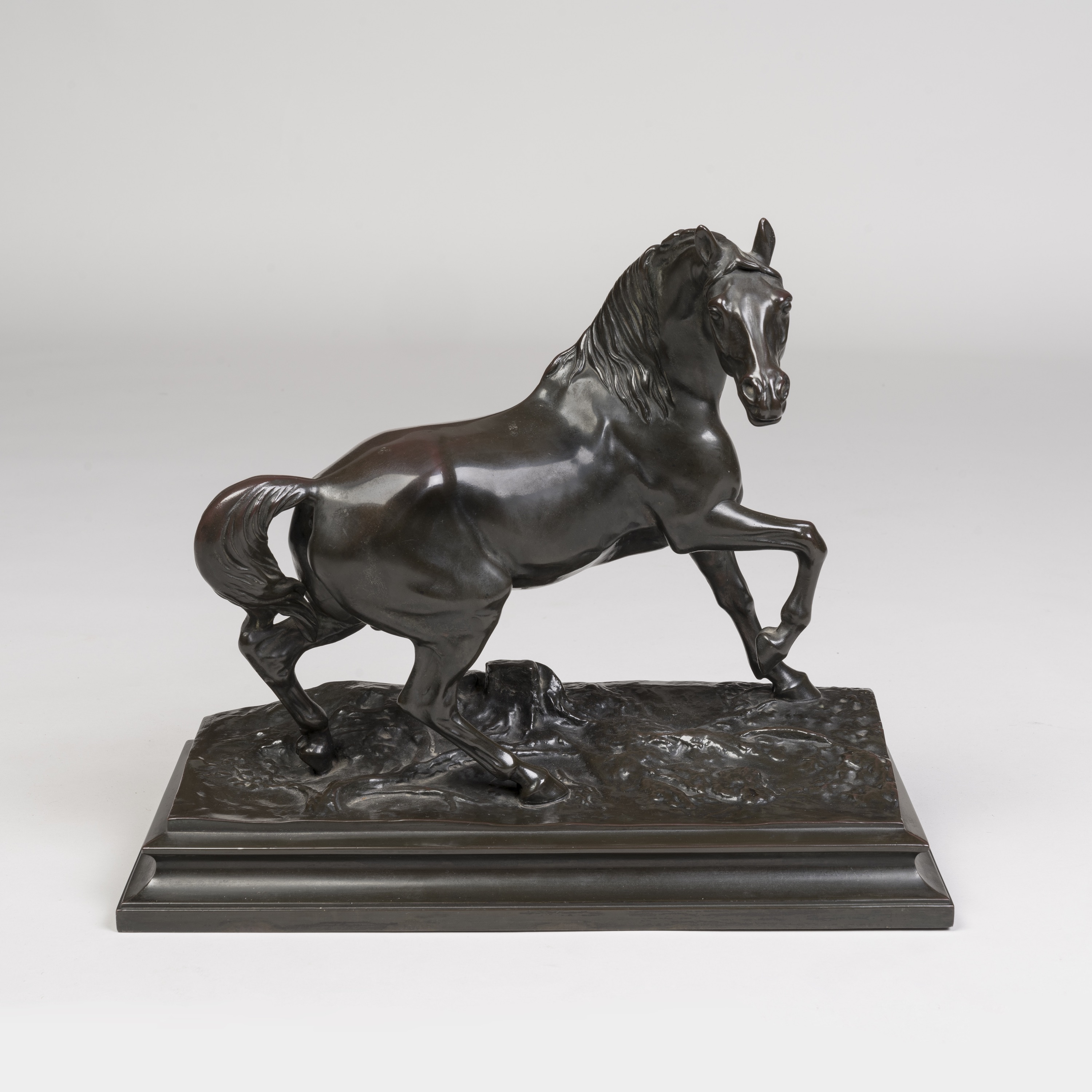 A Pair of Bronzed Equestrian Electrotypes By Pierre-Jules Mêne