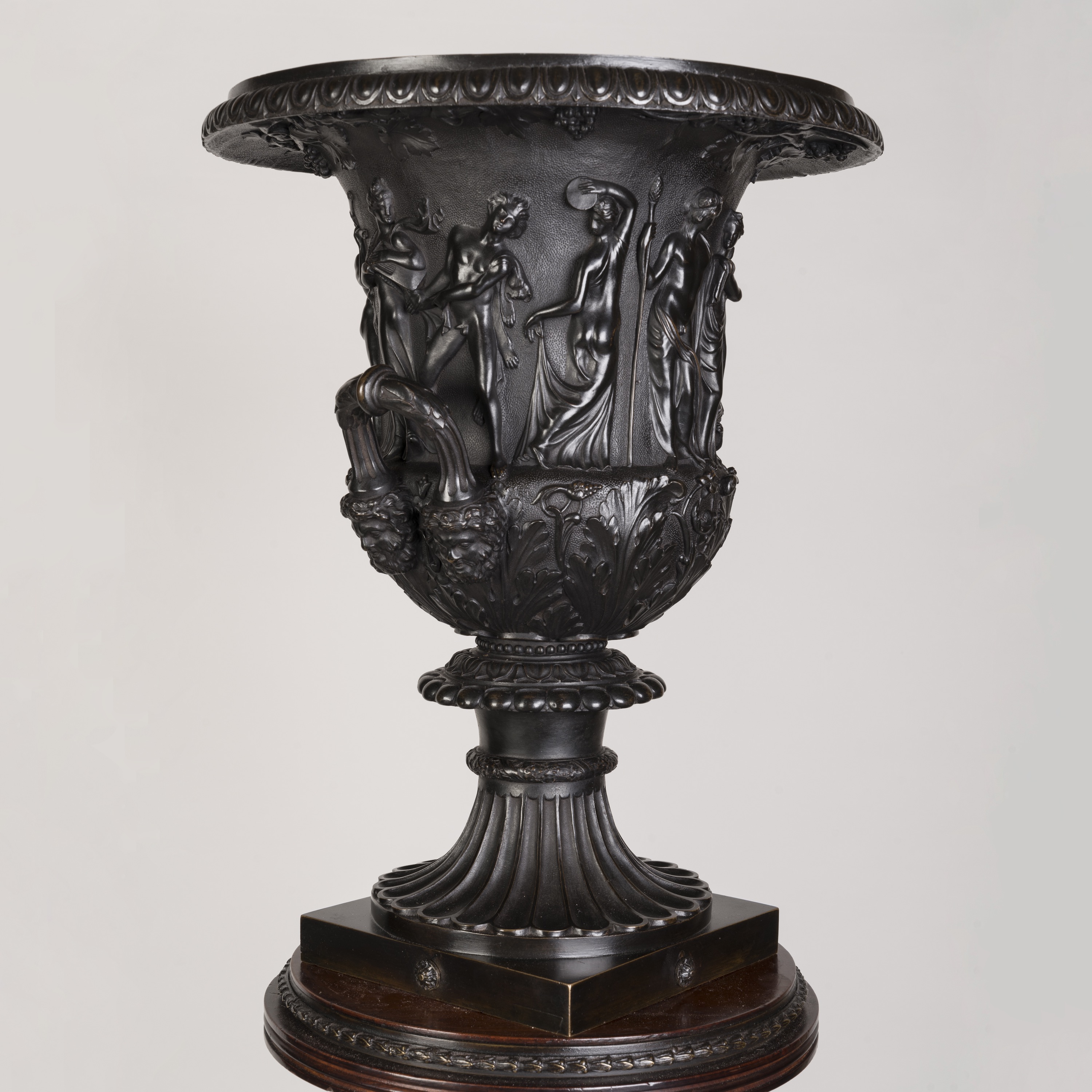 An Important Pair of Late Georgian Period Patinated Bronze Mounted Torch&#232;res