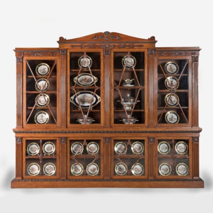 A Regency Mahogany Four Door Bookcase