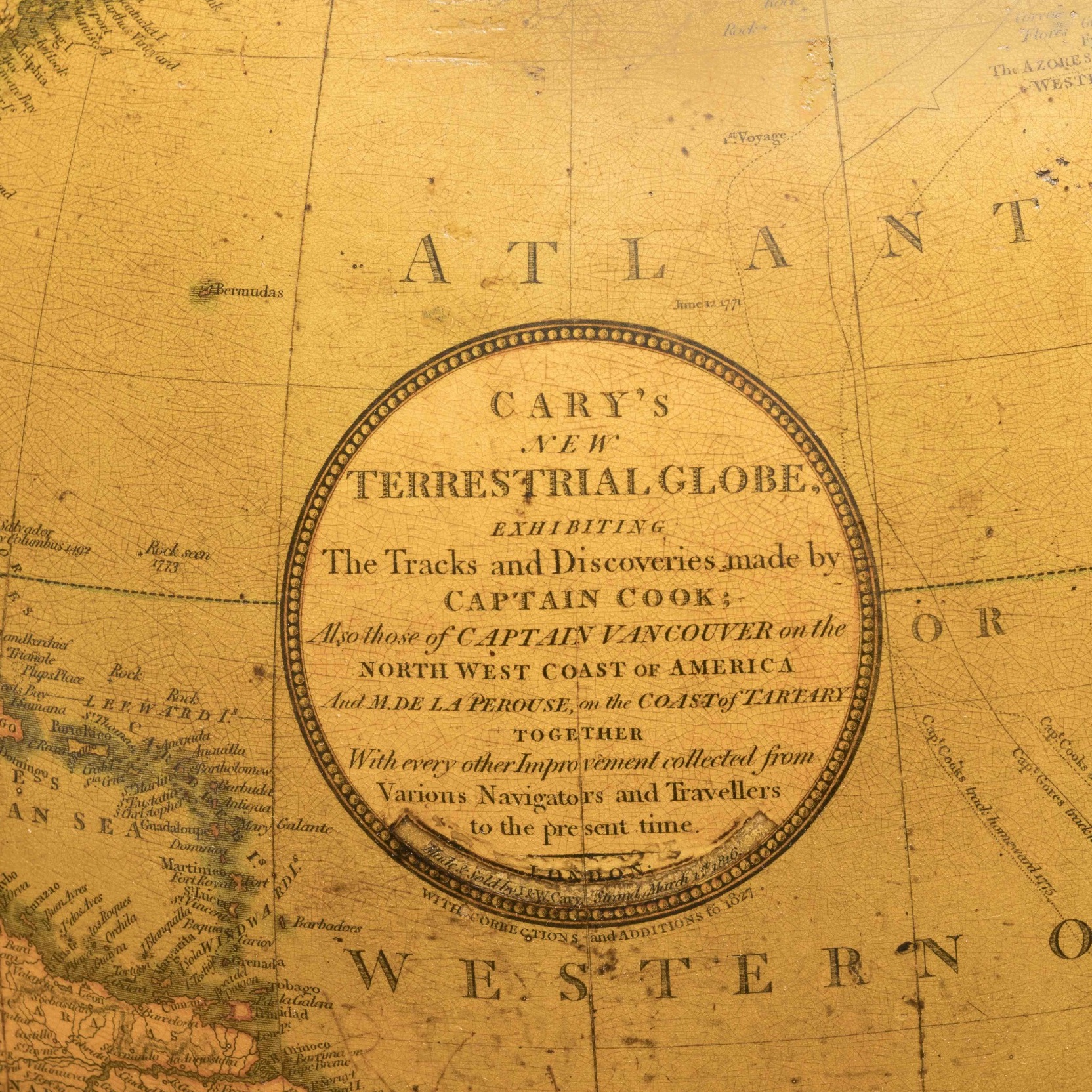 A Pair of Regency 18-Inch Globes by J&amp;W Cary