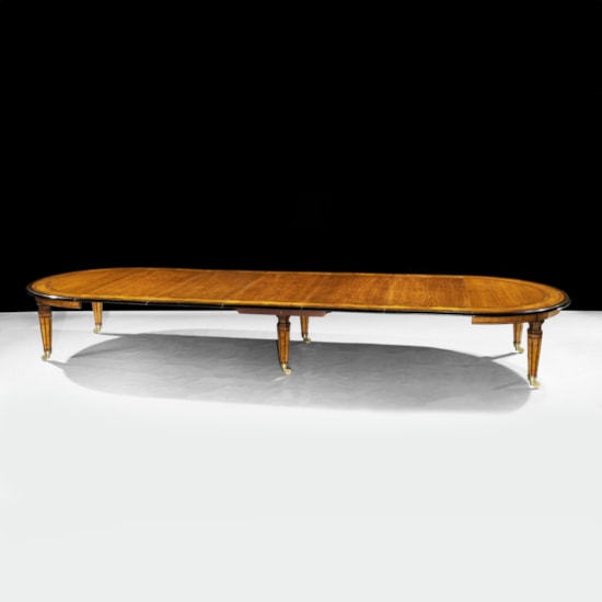 An Extraordinary Extending Dining Table Attributed to Jackson & Graham