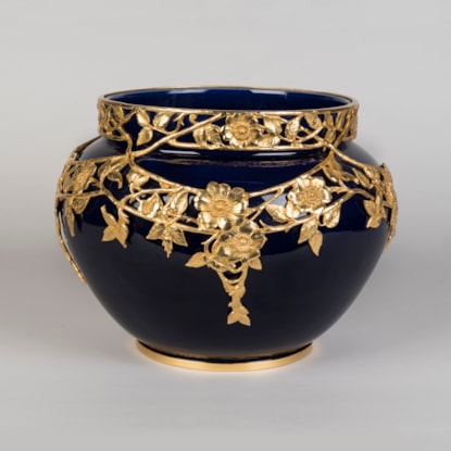 An Art Nouveau Ormolu-Mounted Porcelain Bowl