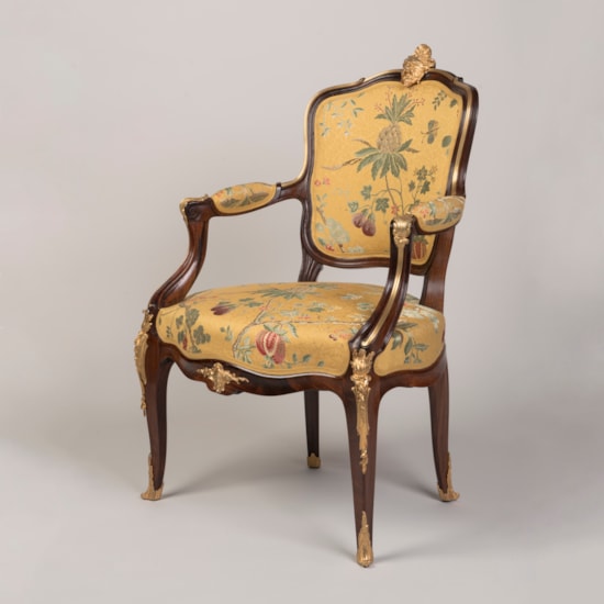A Rare Fauteuil de Bureau In the Louis XV Style By François Linke
