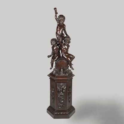 A Large Venetian Sculpture of the Bacchanal By Michelangelo Guggenheim