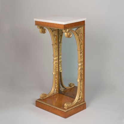 A George IV Amboyna Parcel Gilt Console Table