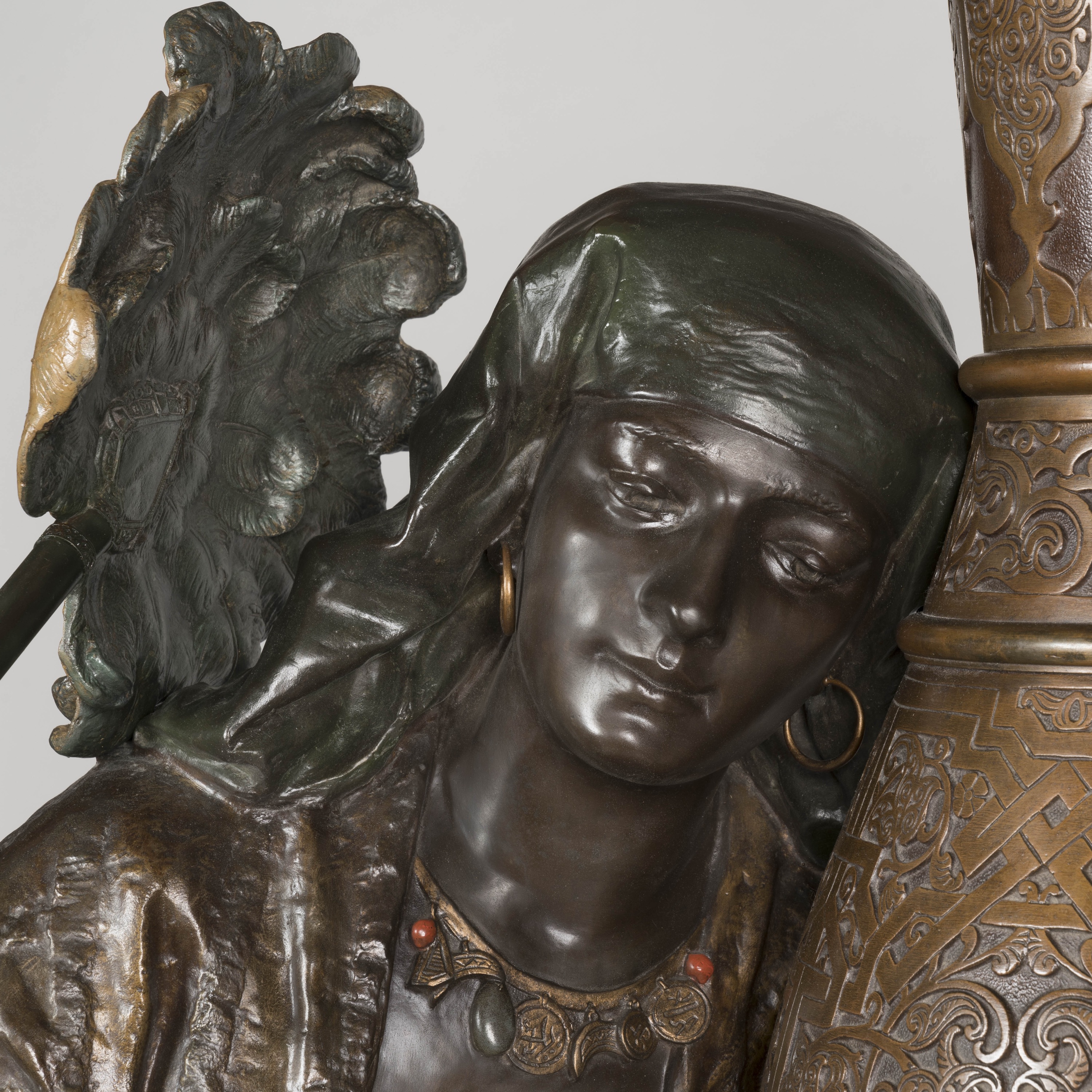 A Lifesize Orientalist Sculpture Attributed to Louis Hottot