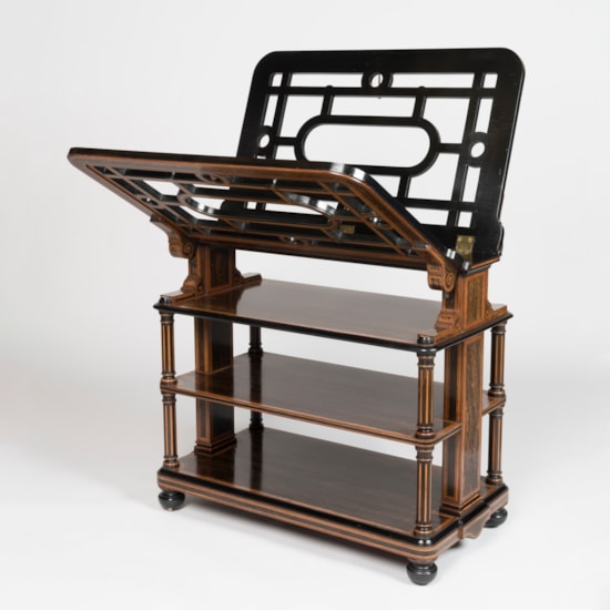 A Coromandel and Satinwood Folio Stand Firmly attributed to Jackson & Graham