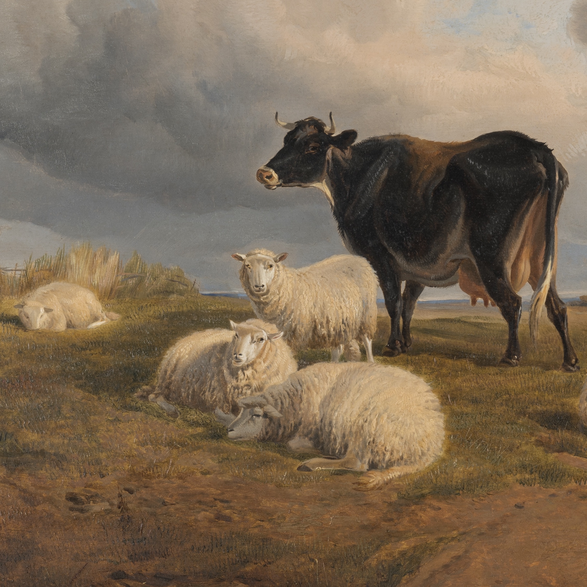 A Pastoral Landscape By Thomas Sidney Cooper (1803-1902)