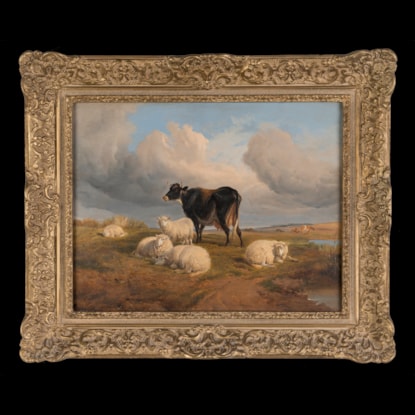 A Pastoral Landscape By Thomas Sidney Cooper (1803-1902)