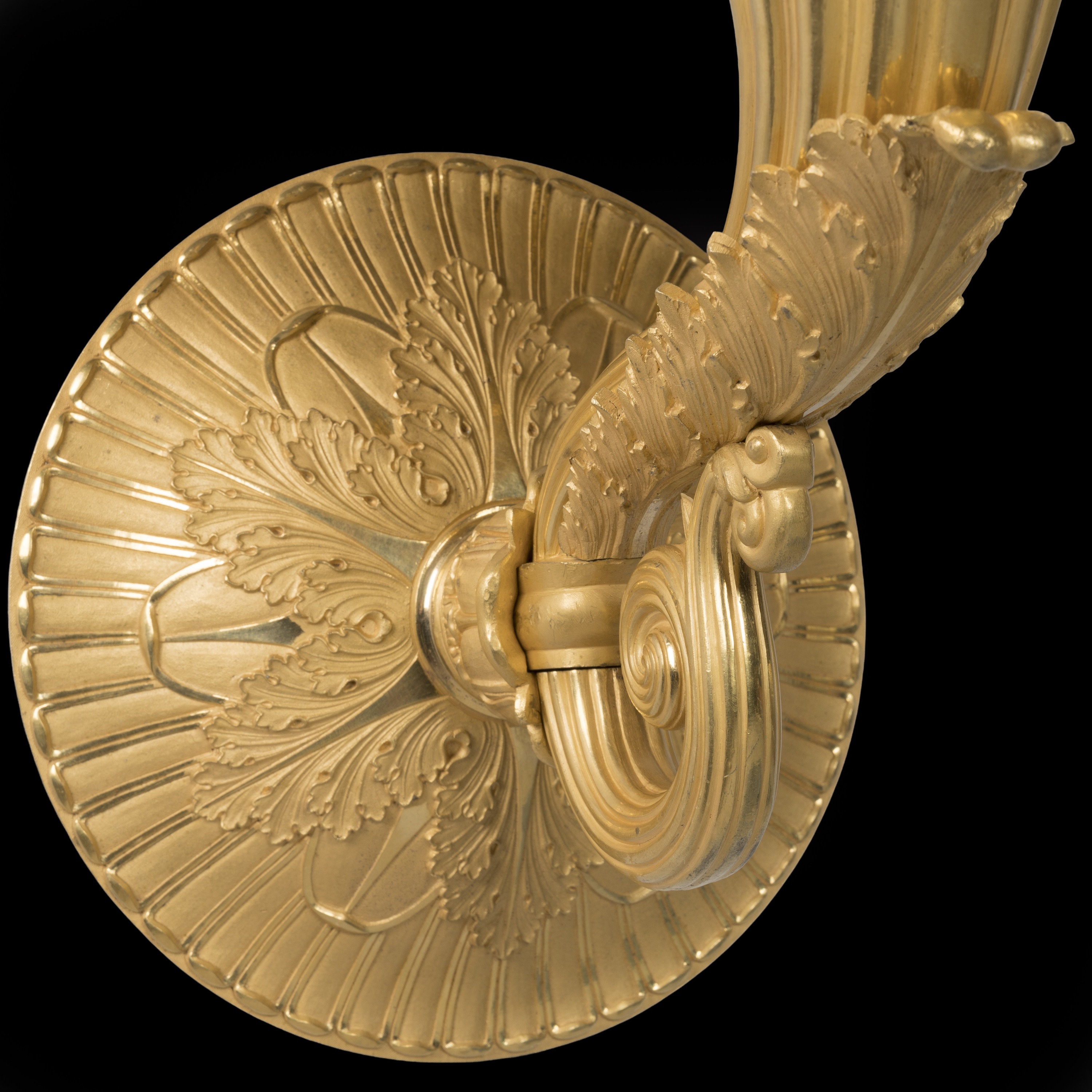 A Pair of Louis-Philippe Period Sixteen-Light Ormolu Wall Appliques