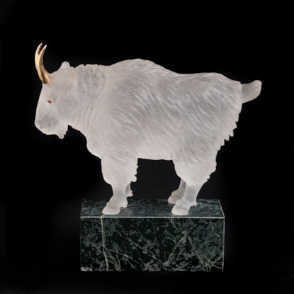 A Rock Crystal Goat