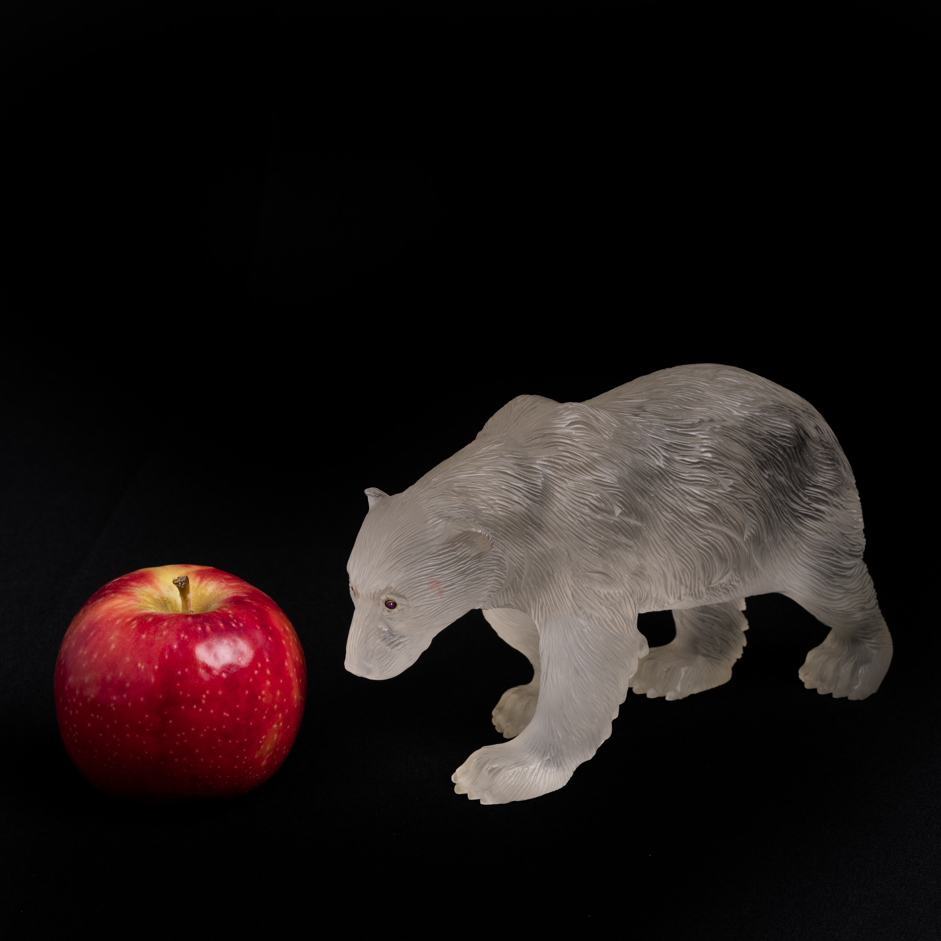 A Rock Crystal Polar Bear