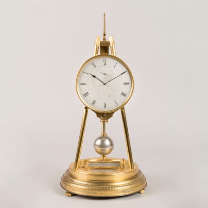 A Splendid 10-Day Duration Tripod Table Clock