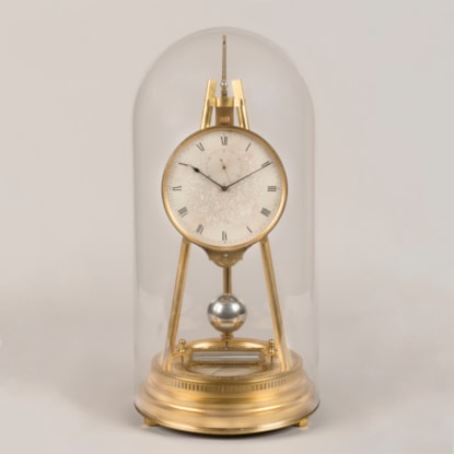 A Splendid 10-Day Duration Tripod Table Clock By Thomas Cole