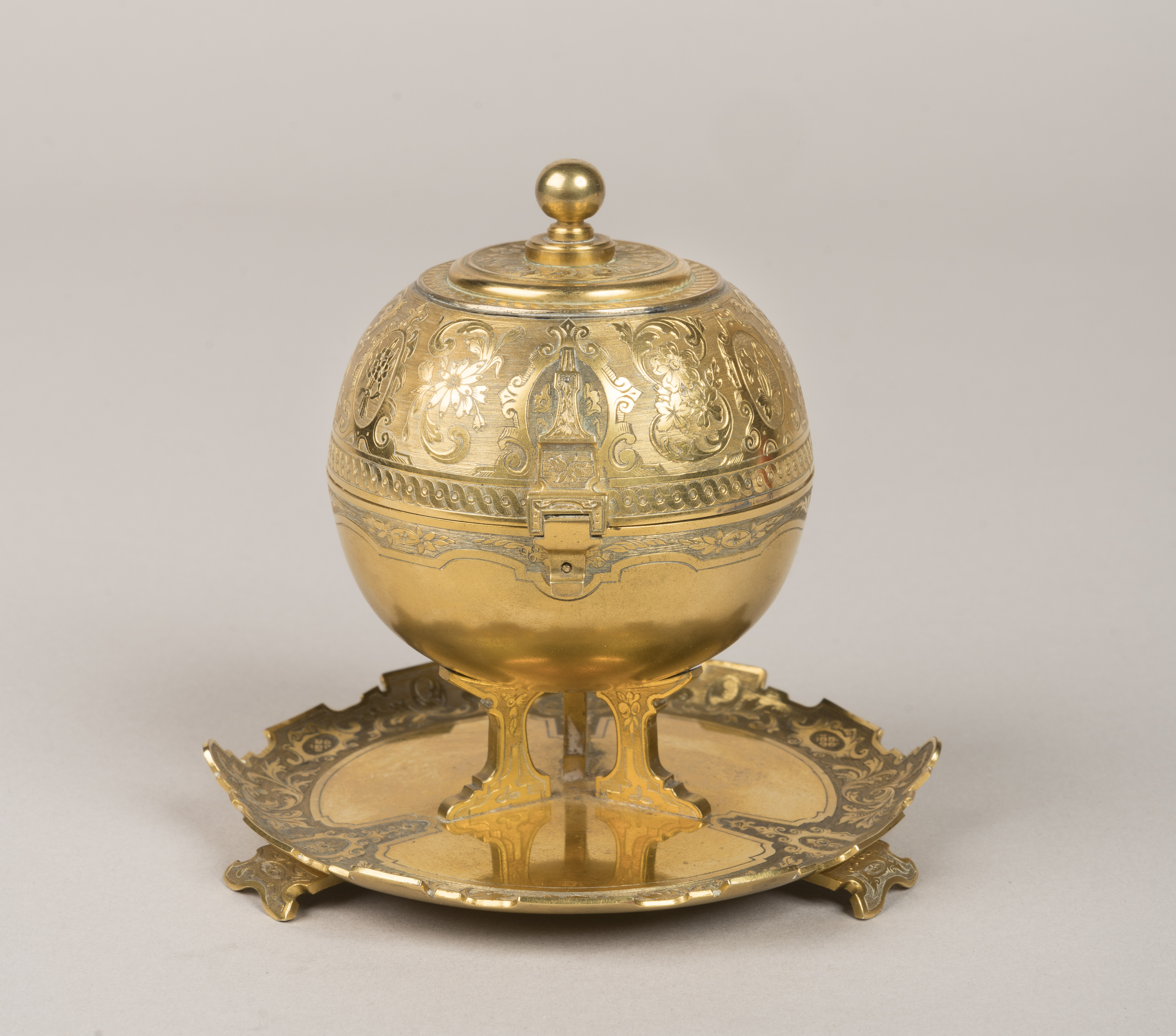 A Rare Dressing Table Clock By Thomas Cole