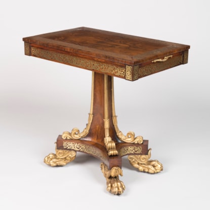 A Regency Period Games Table