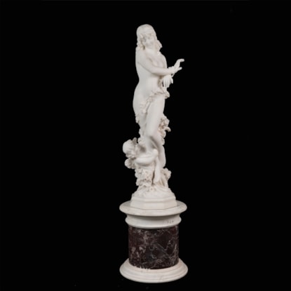 Nymph & Cupid By Cesare Lapini