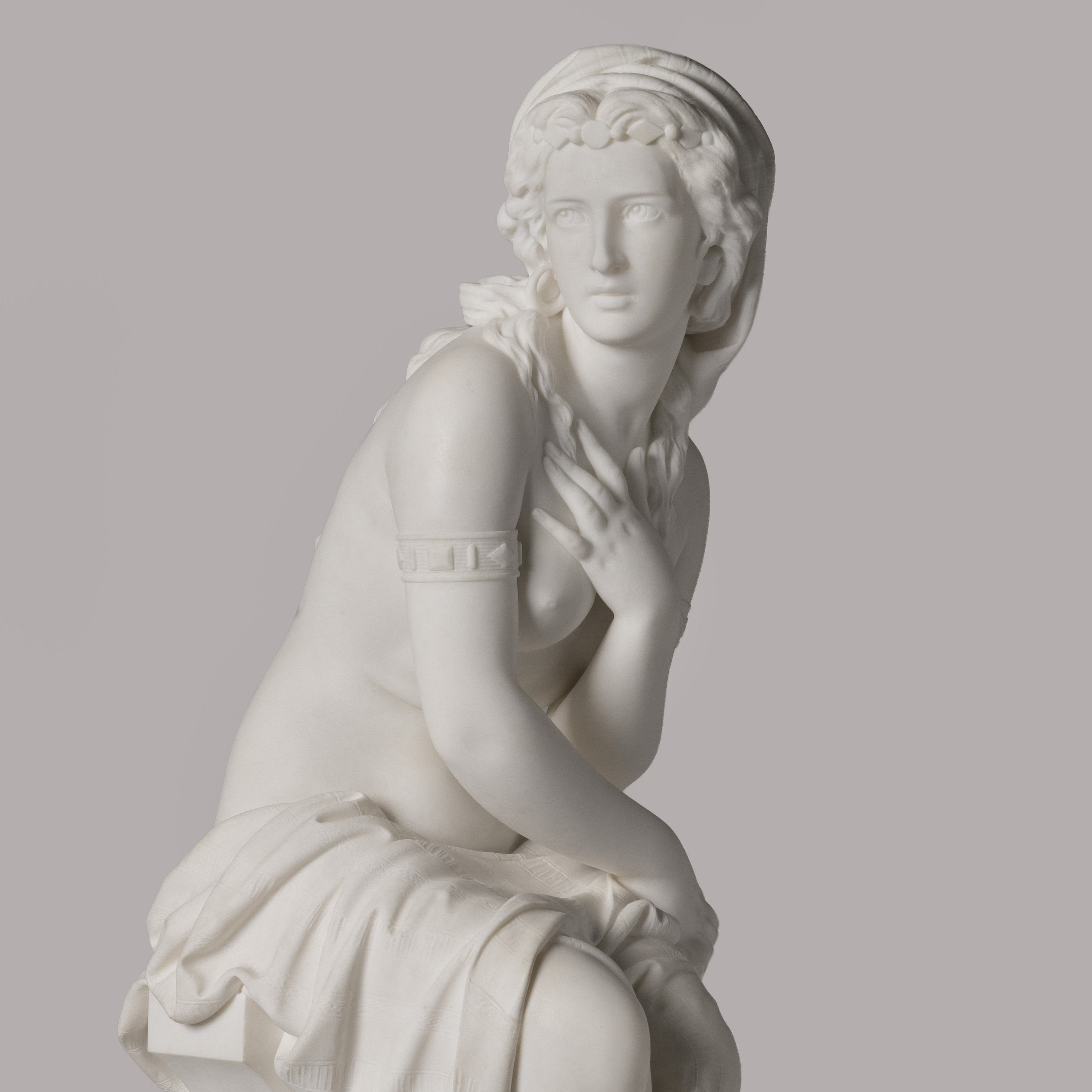 Marble Statue of Susanna by Achille Bianchi