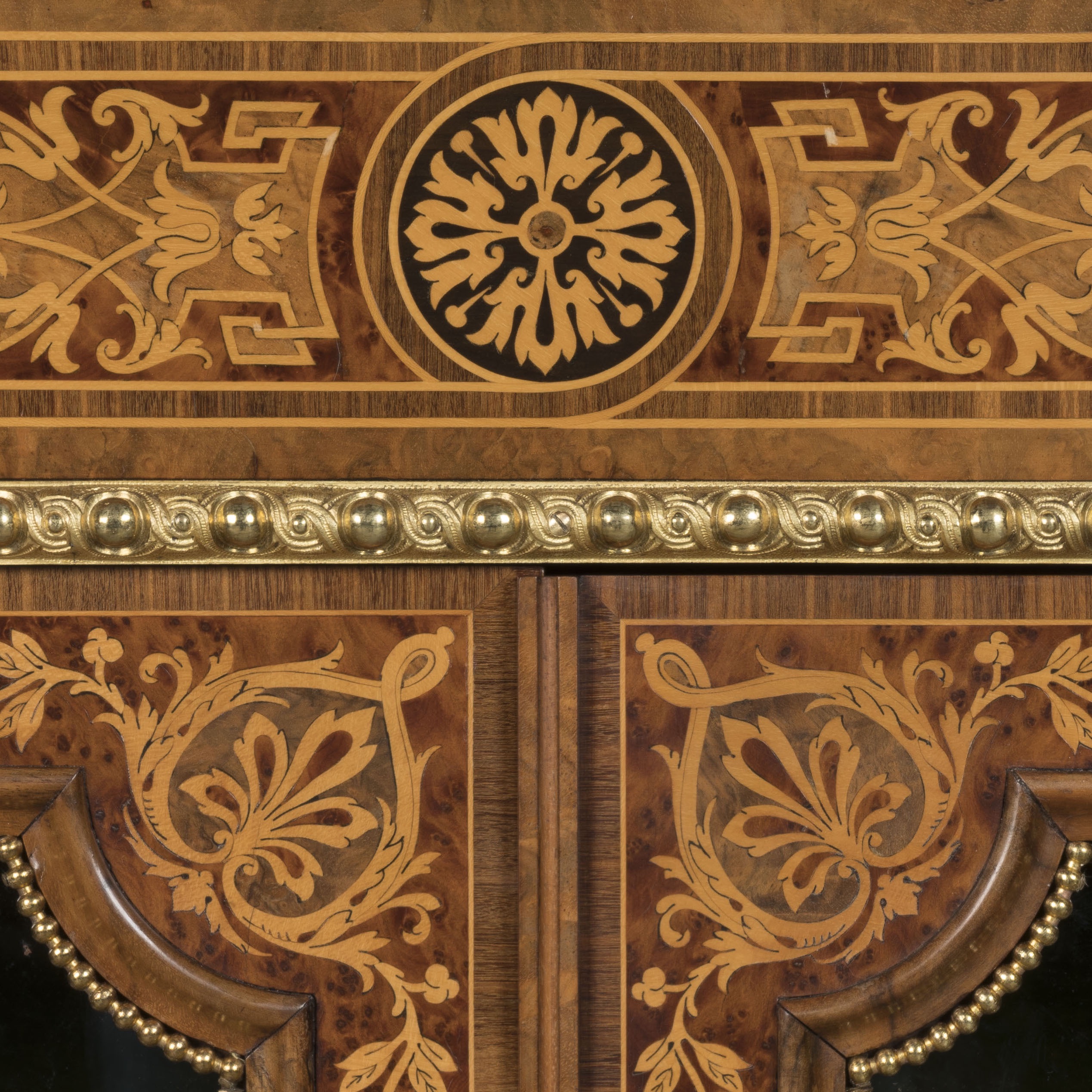 An Important Marquetry Side Cabinet Attributed to Holland & Sons