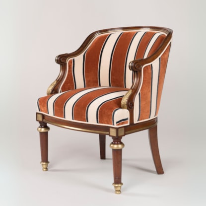 An Ormolu-Mounted Fauteuil In the Louis XVI Style
