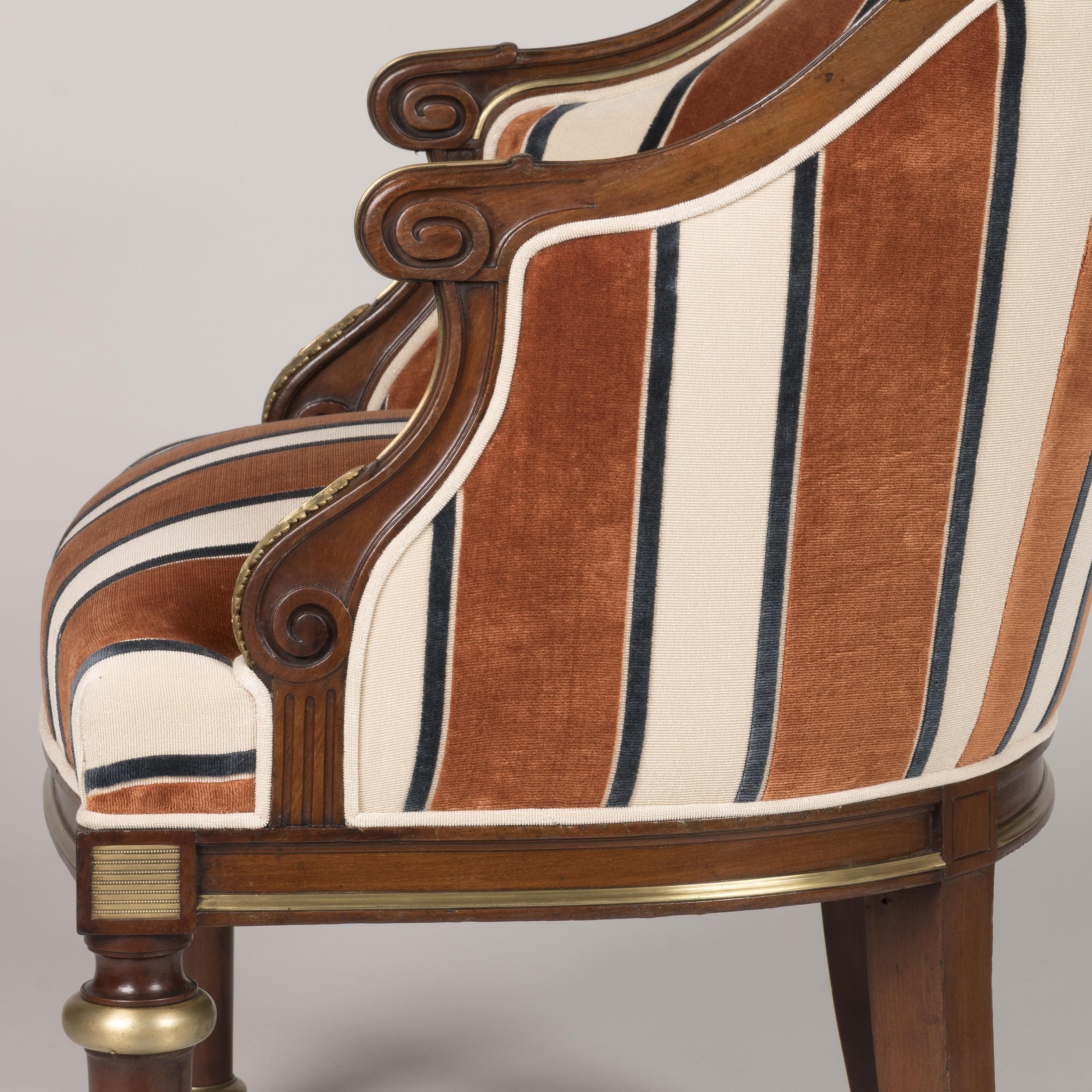 An Ormolu-Mounted Fauteuil In the Louis XVI Style