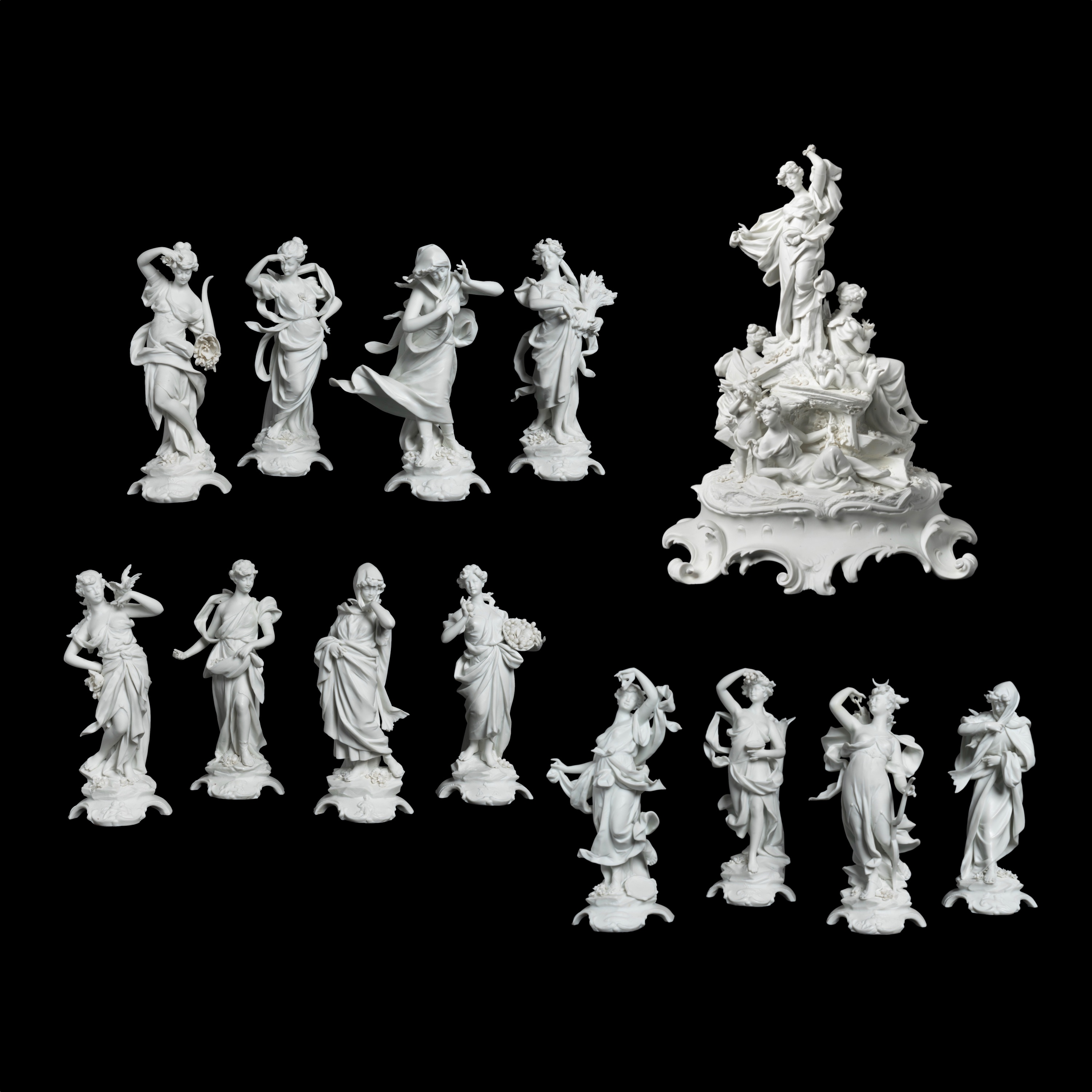 A Very Rare Art Nouveau Triumphal Centrepiece By Volkstedt of Thuringia