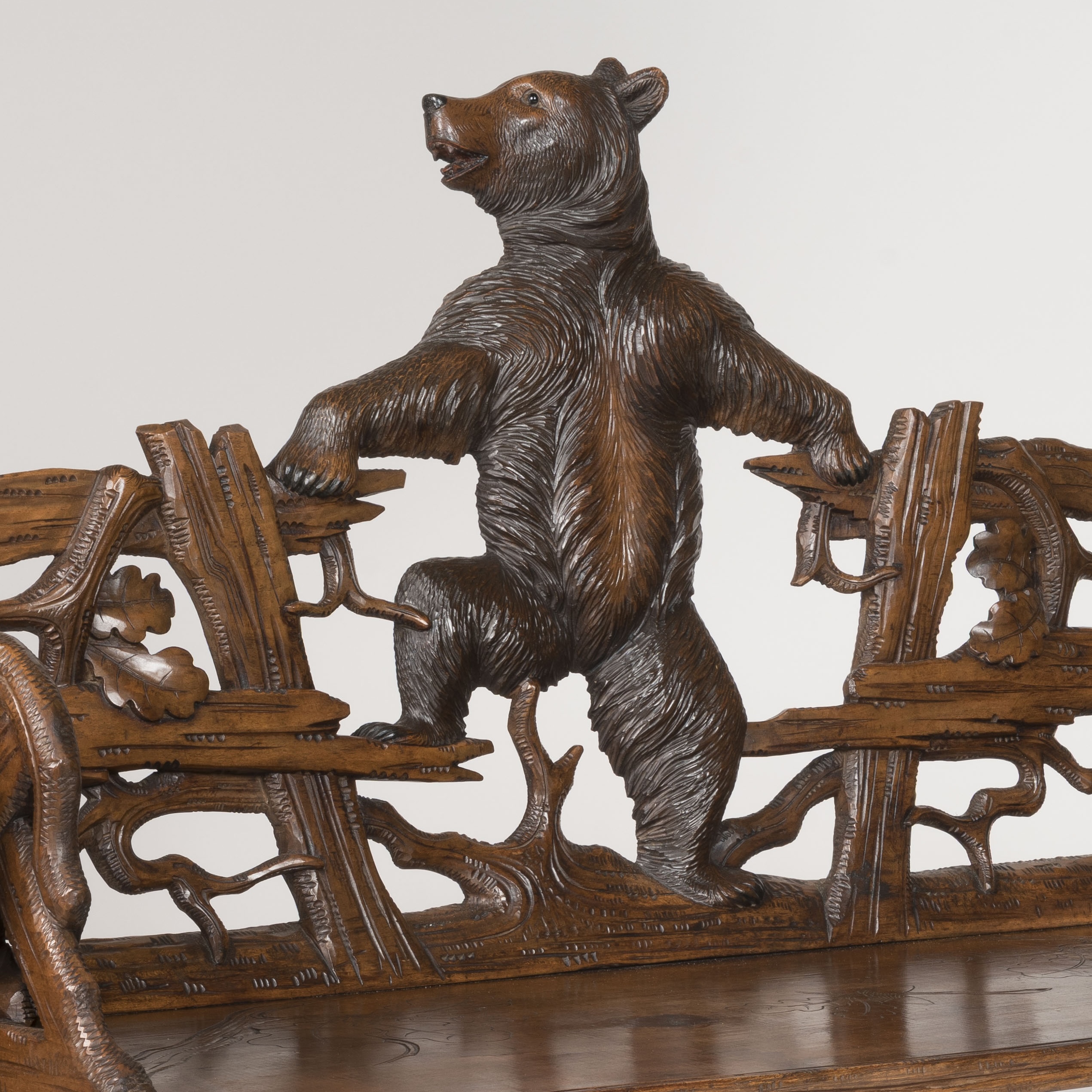 A 'Black Forest' Bear Bench