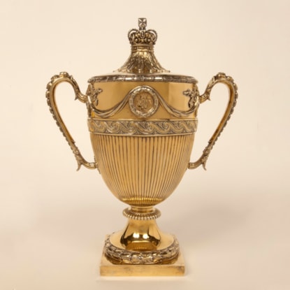 A Highly Important Royal Christening Cup in Silver Gilt