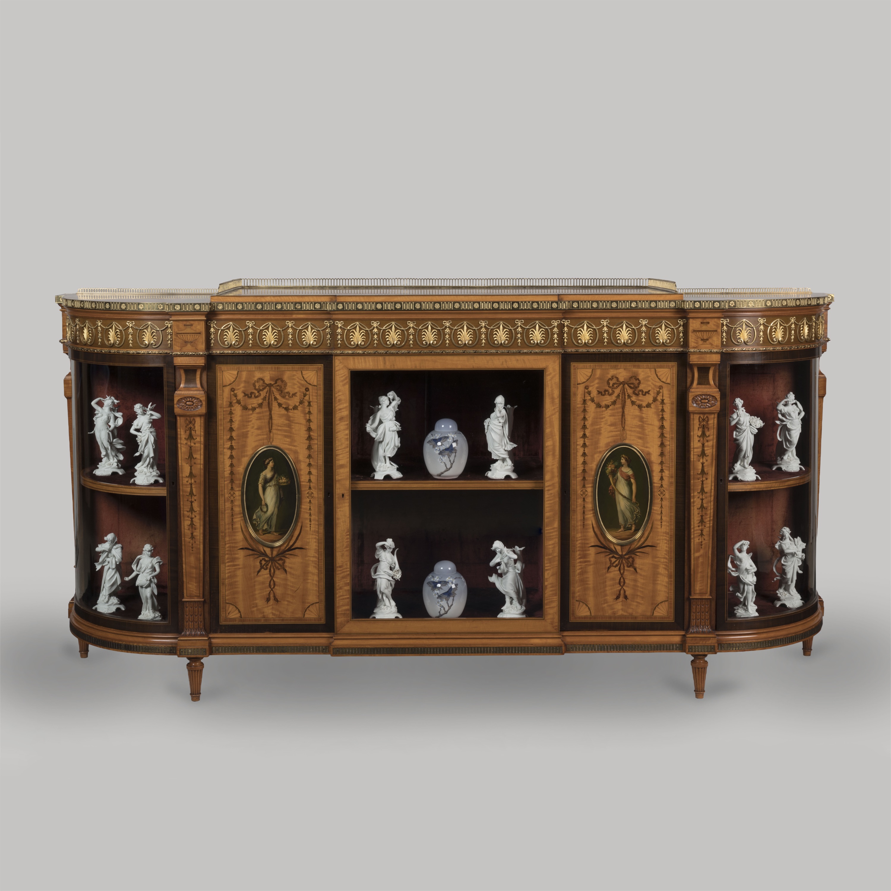 An Exceptional Neoclassical Side Cabinet By Wright & Mansfield