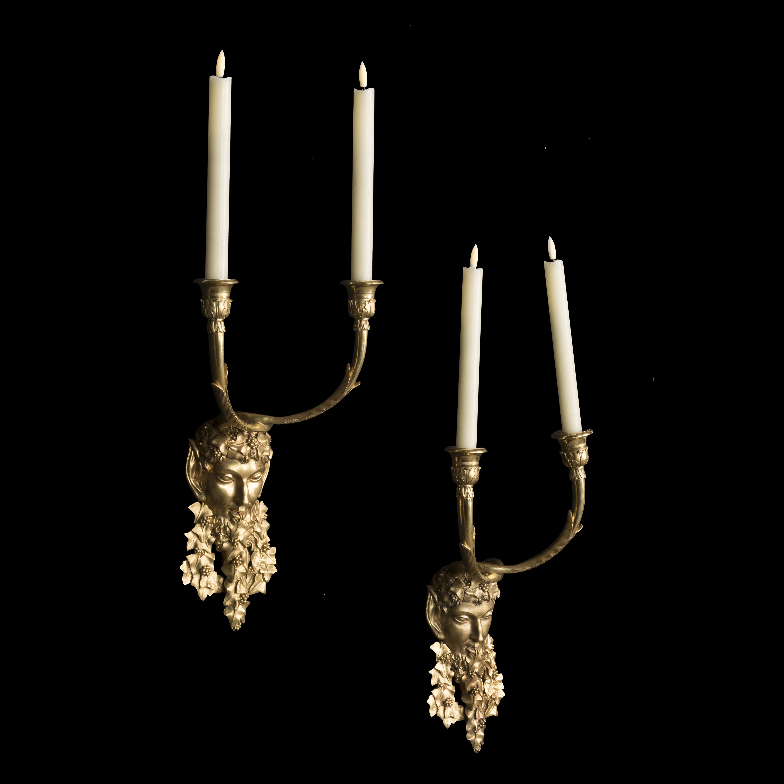 A Pair of Russian Ormolu Wall Lights