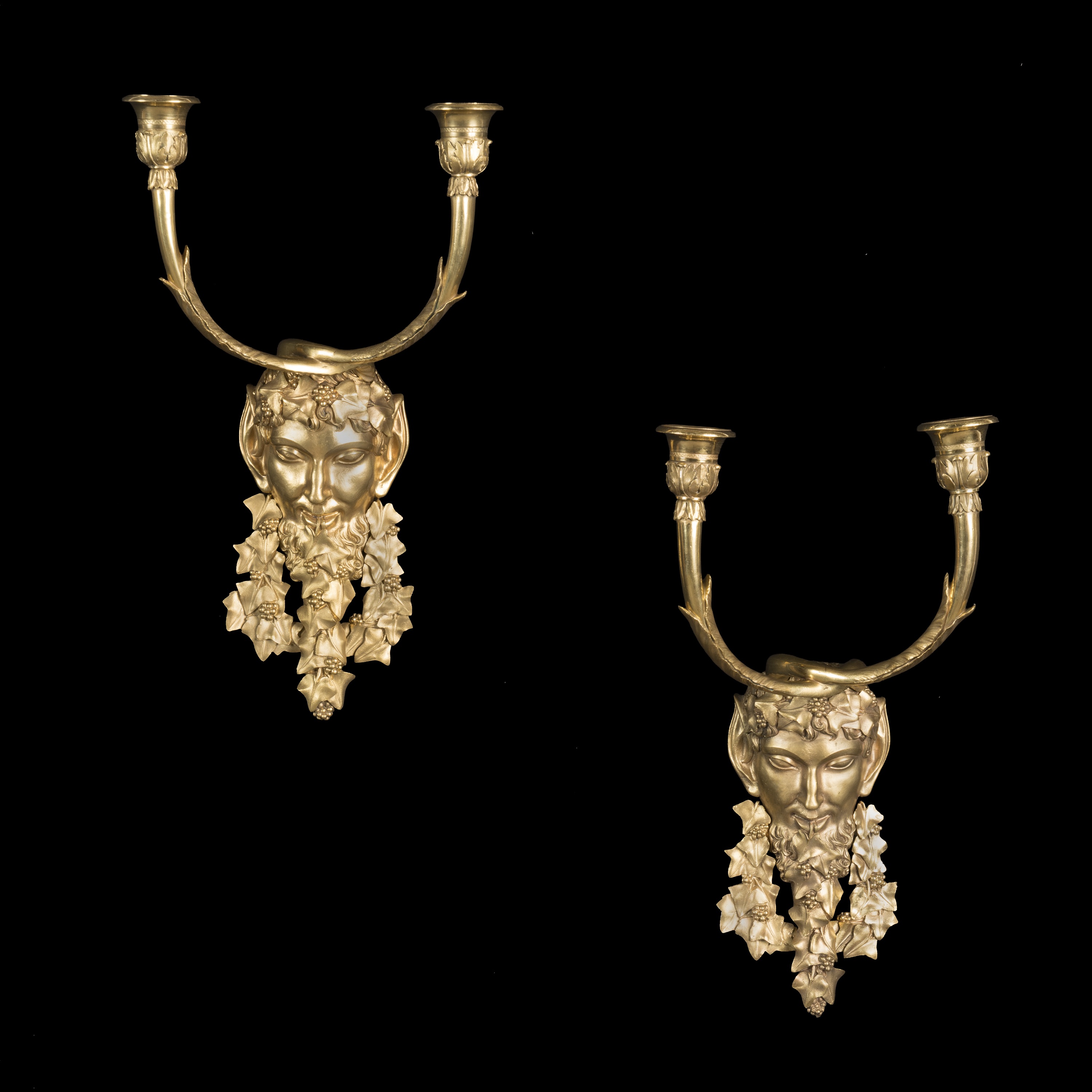 A Pair of Russian Ormolu Wall Lights