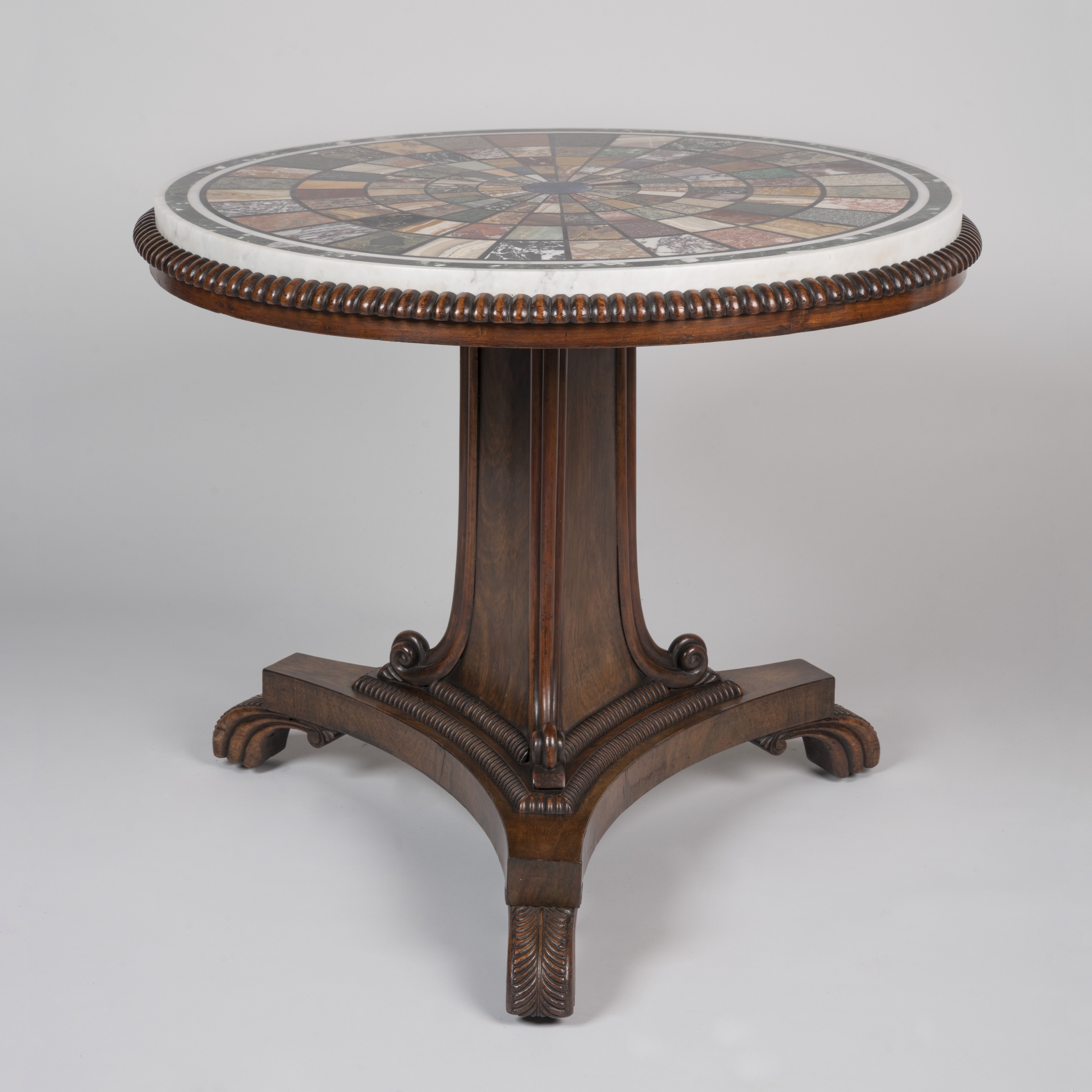 A Late Regency Specimen Marble Top Centre Table
