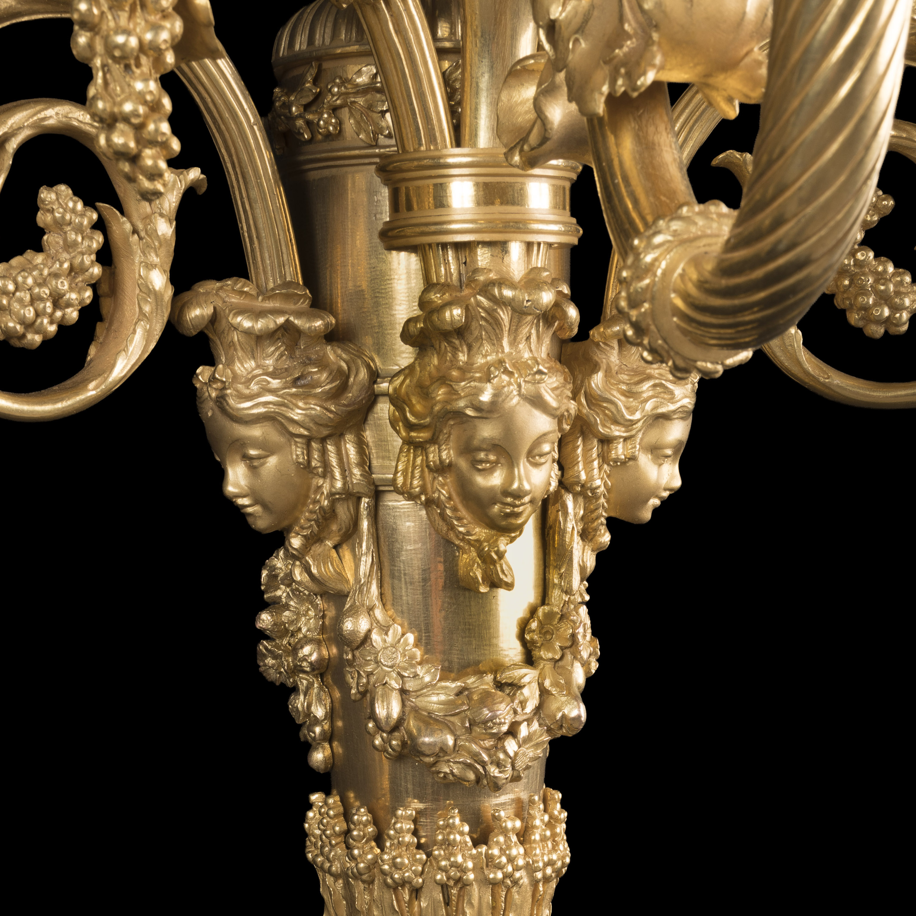 A Rare Oversized Pair of Ormolu Wall Lights in the Louis XVI Manner