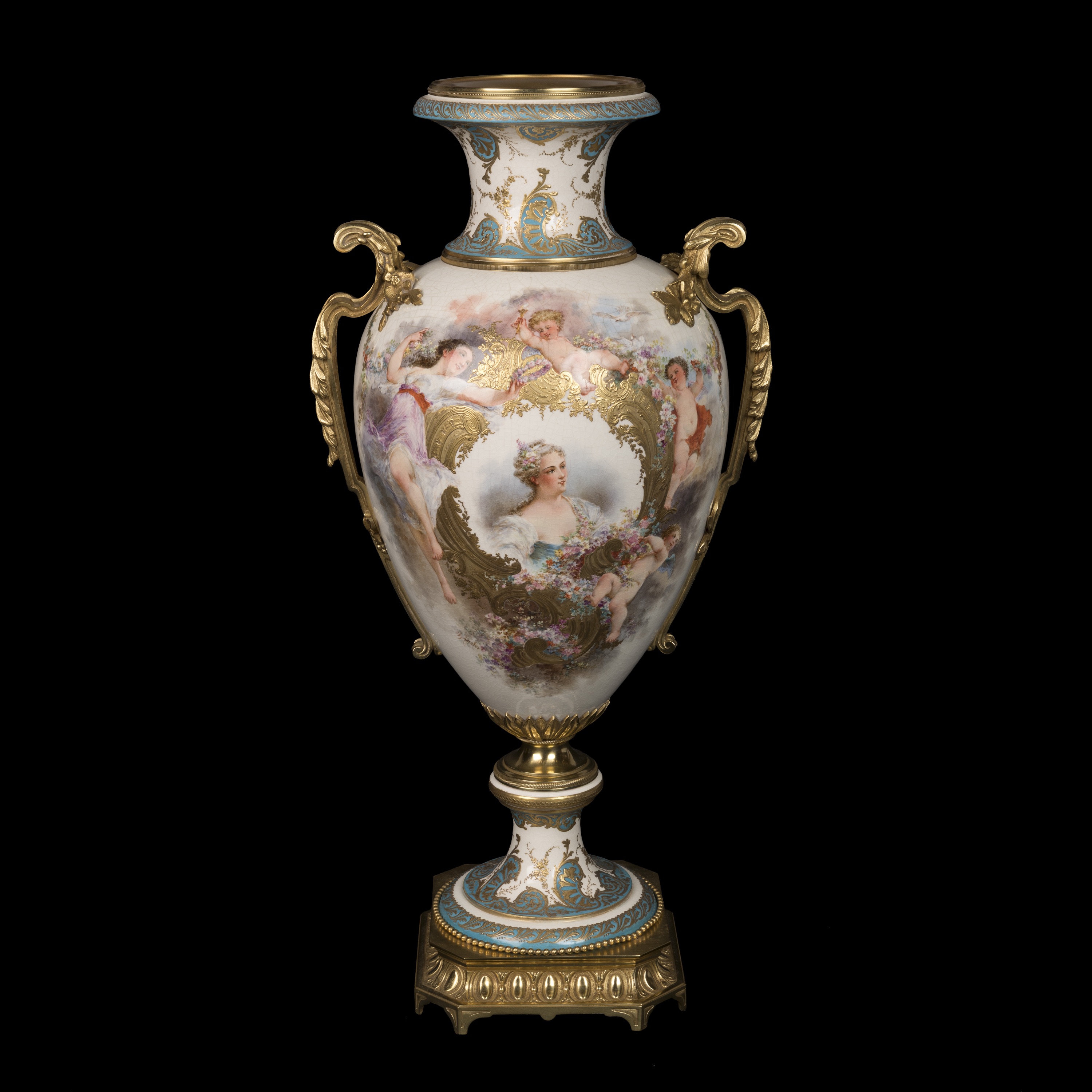 An Ormolu-Mounted Sèvres Style Vase By Charles Fuchs