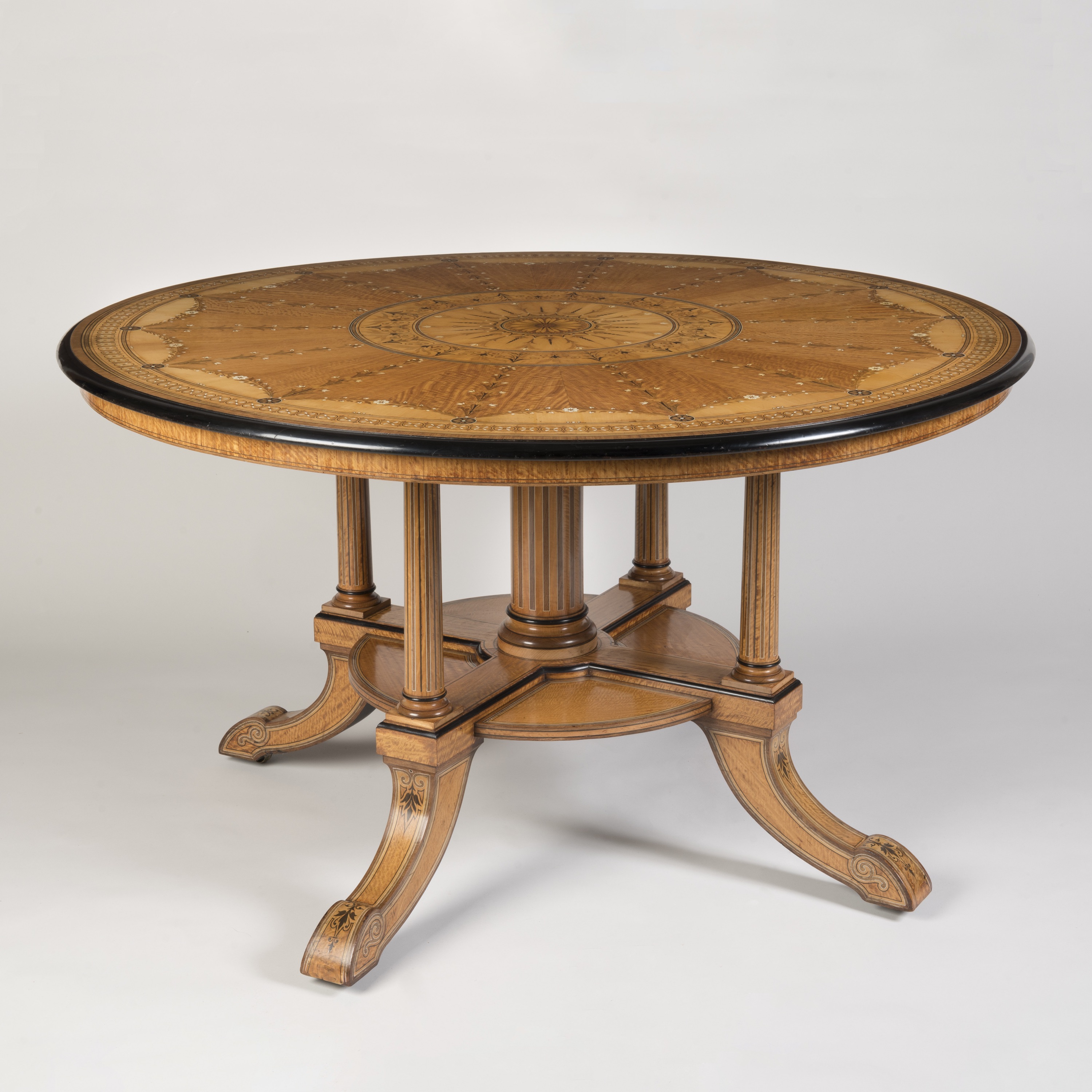 An Exhibition Quality Centre Table  Attributed to Jackson & Graham