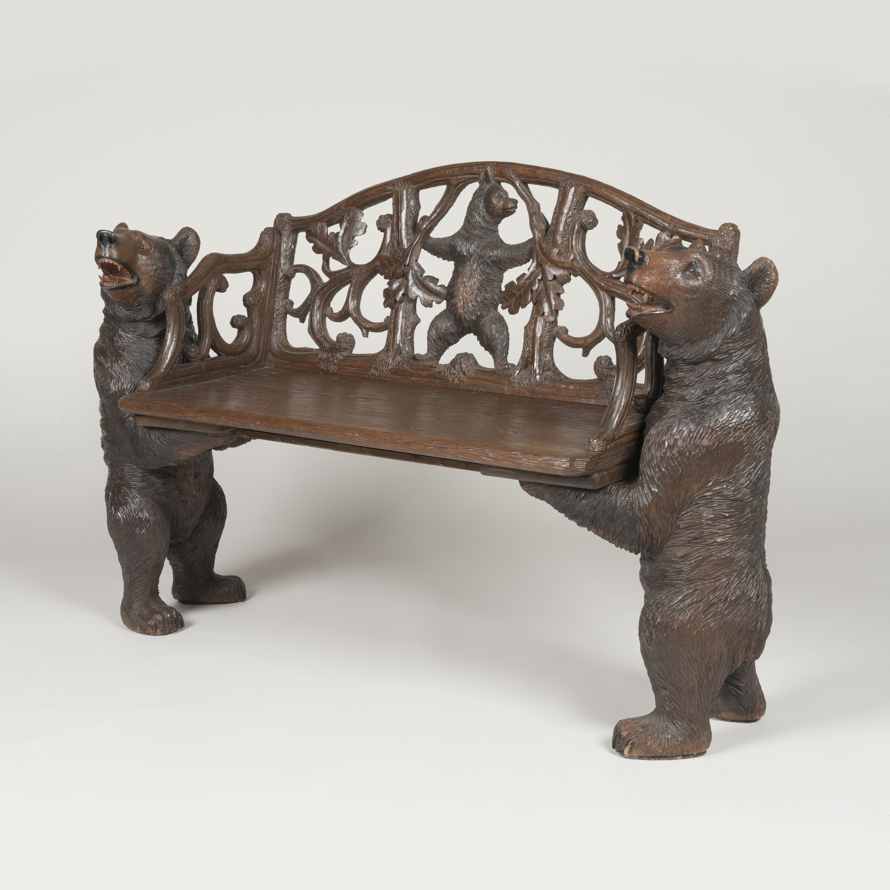 A 'Black Forest' Musical Bear Bench