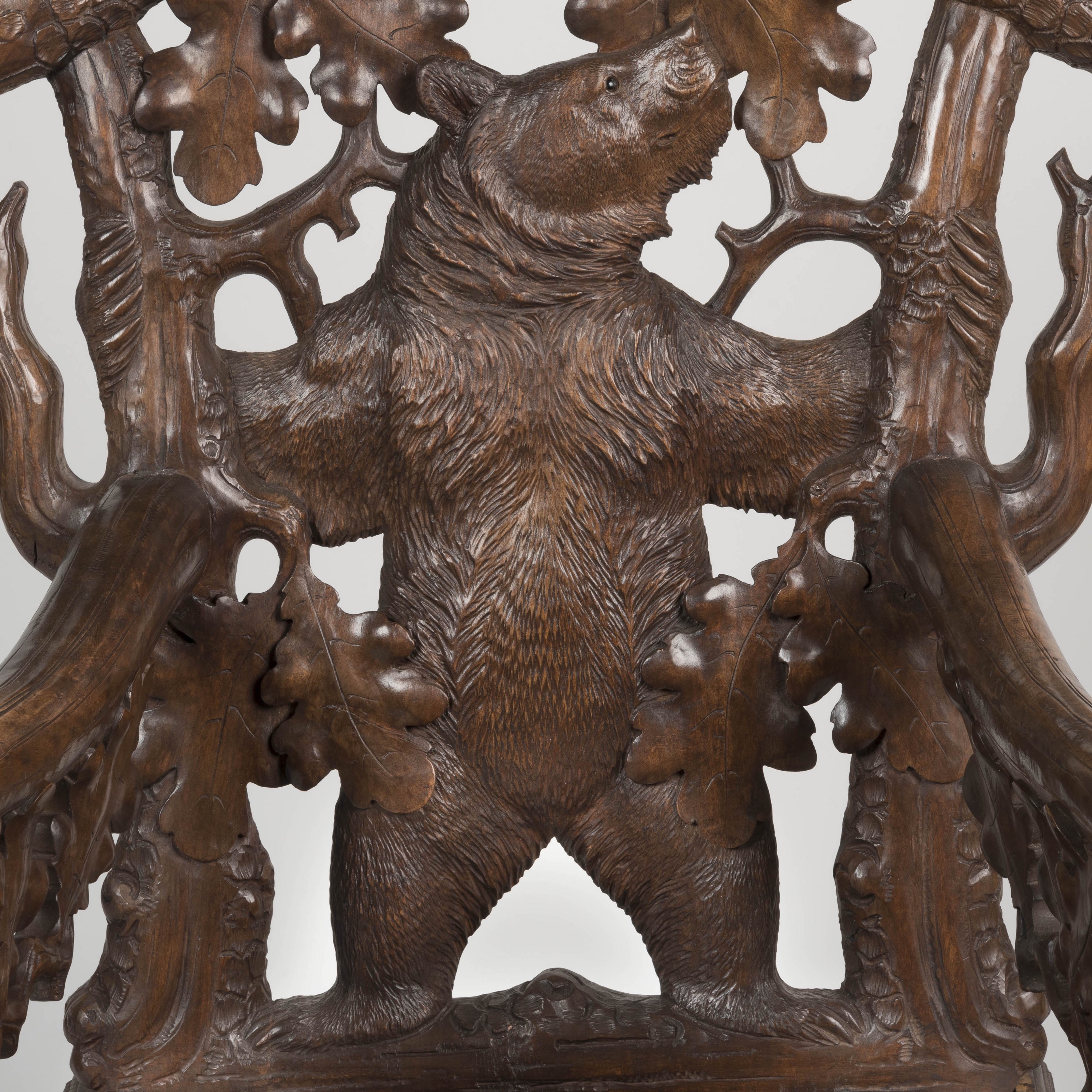 A Black Forest Carved Armchair