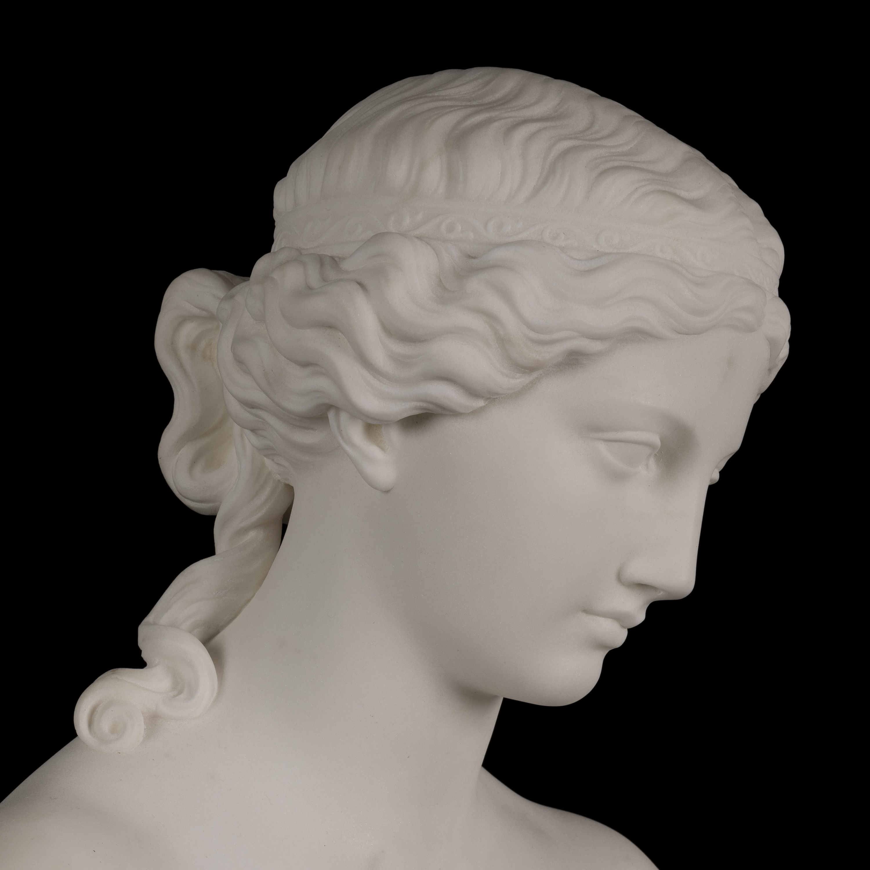 Bust of a Nymph Attributed to Patrick Macdowell RA