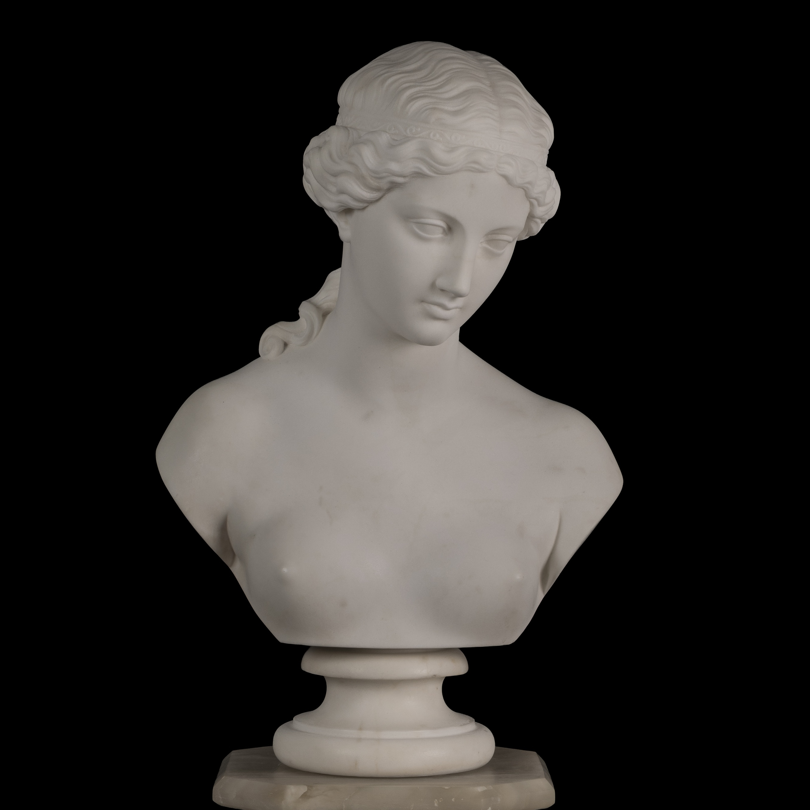 Bust of a Nymph Attributed to Patrick Macdowell RA