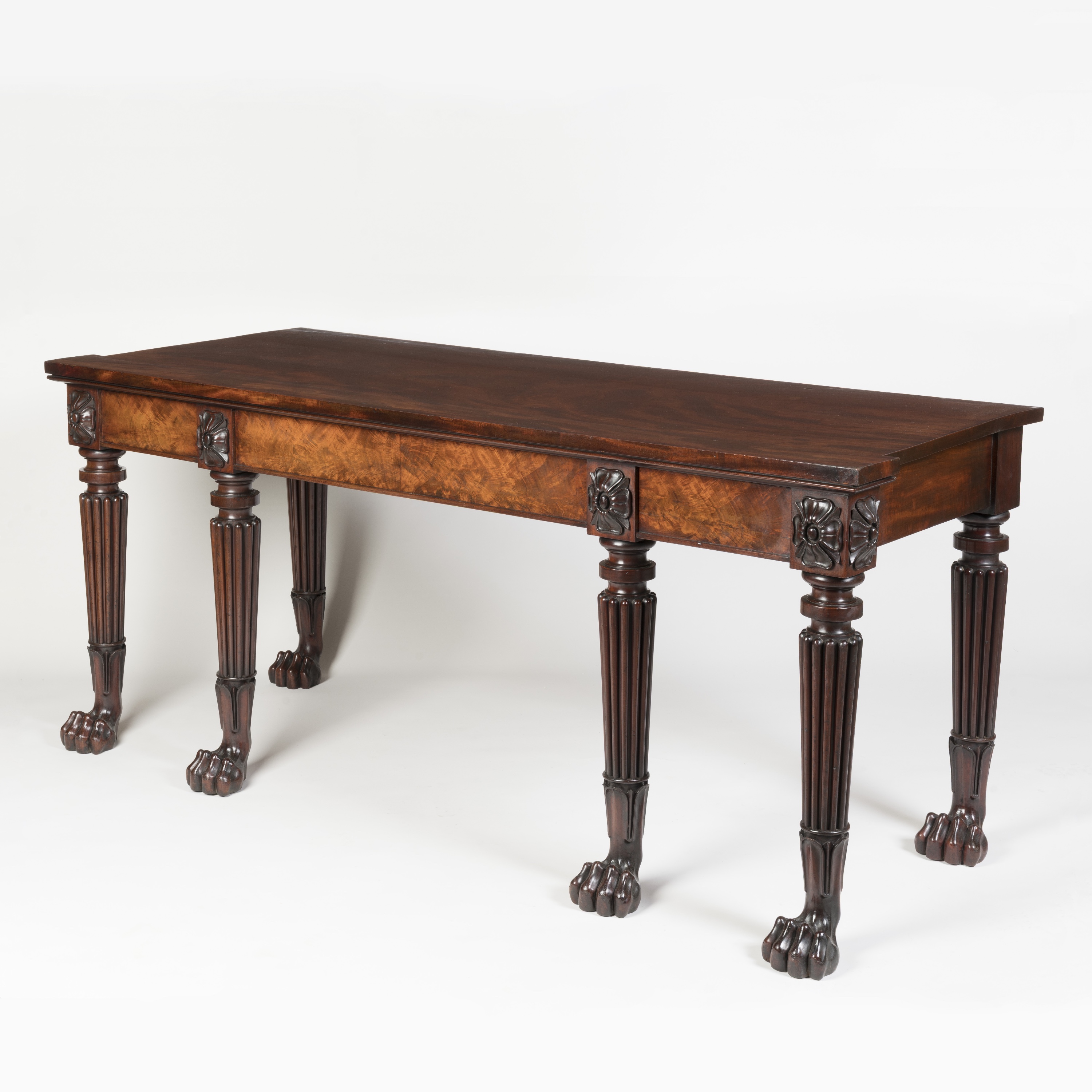 A Fine George IV Period Flamed Mahogany Serving Table