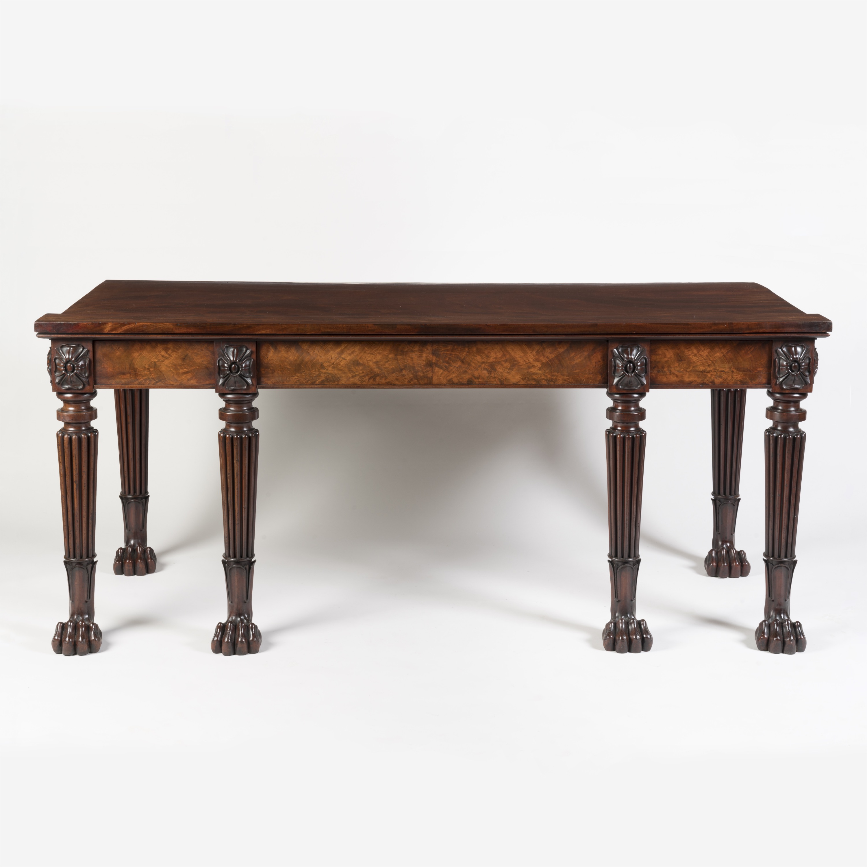 A Fine George IV Period Flamed Mahogany Serving Table