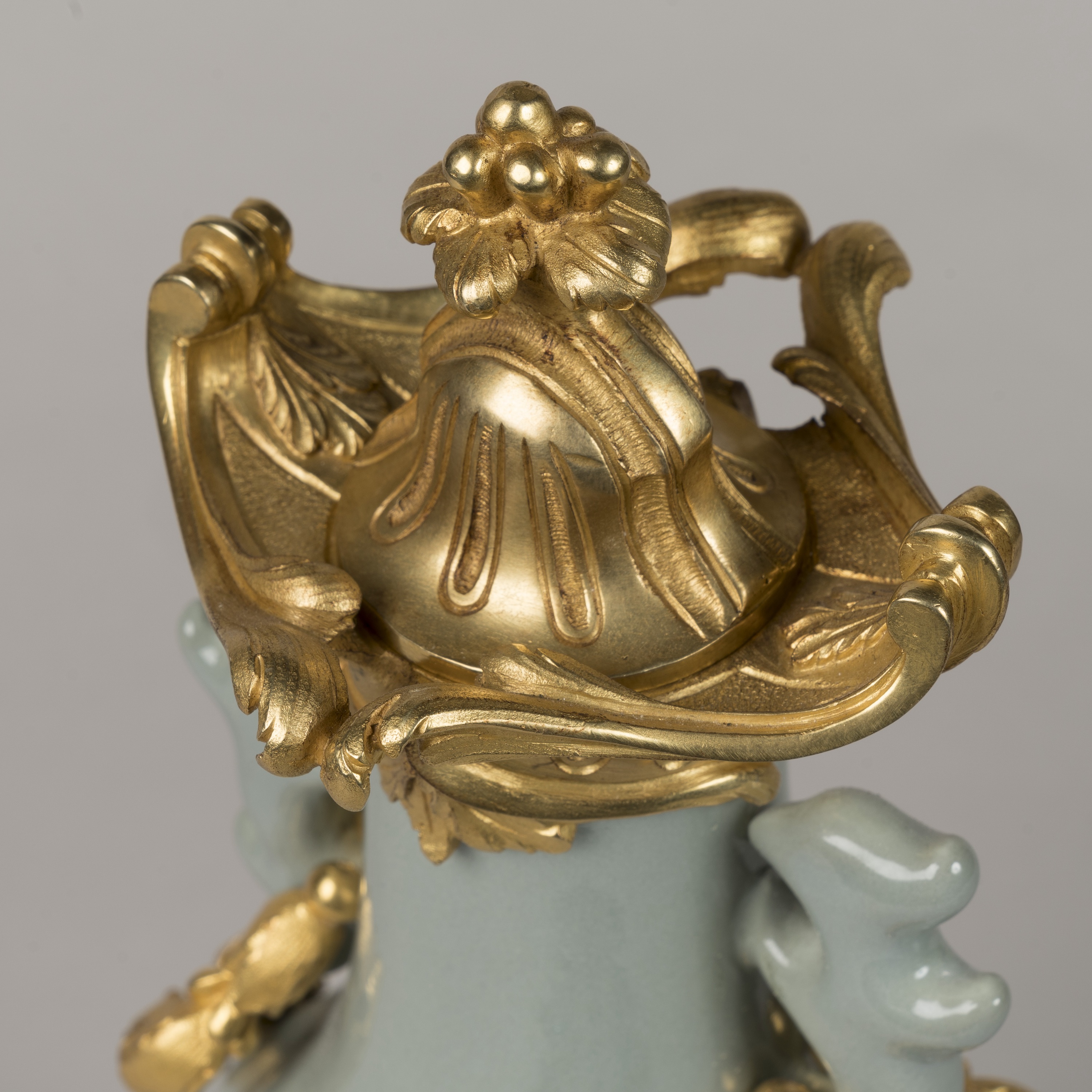 A Pair of Ormolu-Mounted Porcelain Vases In the Louis XV Style