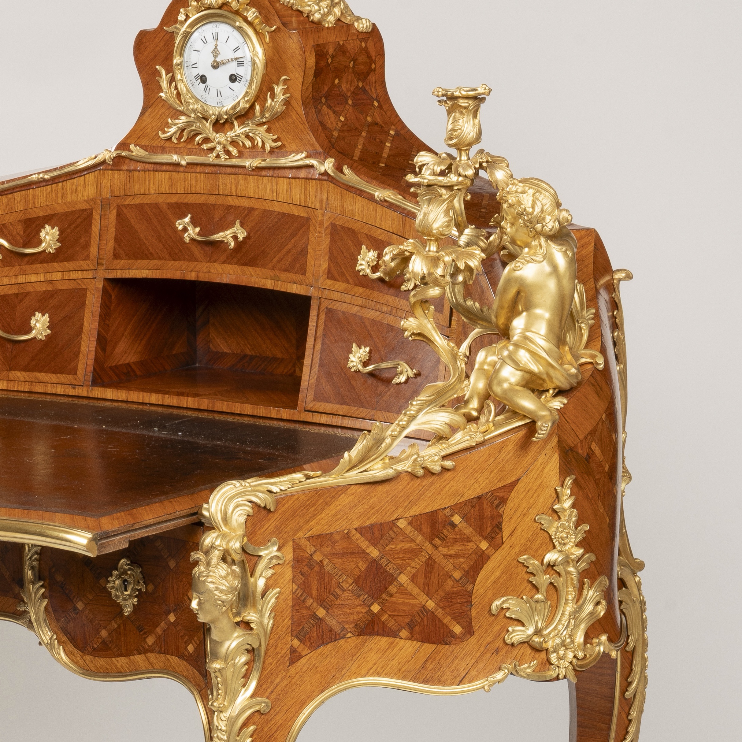 A Fine Ormolu-Mounted Bureau à Gradin by Maison Millet