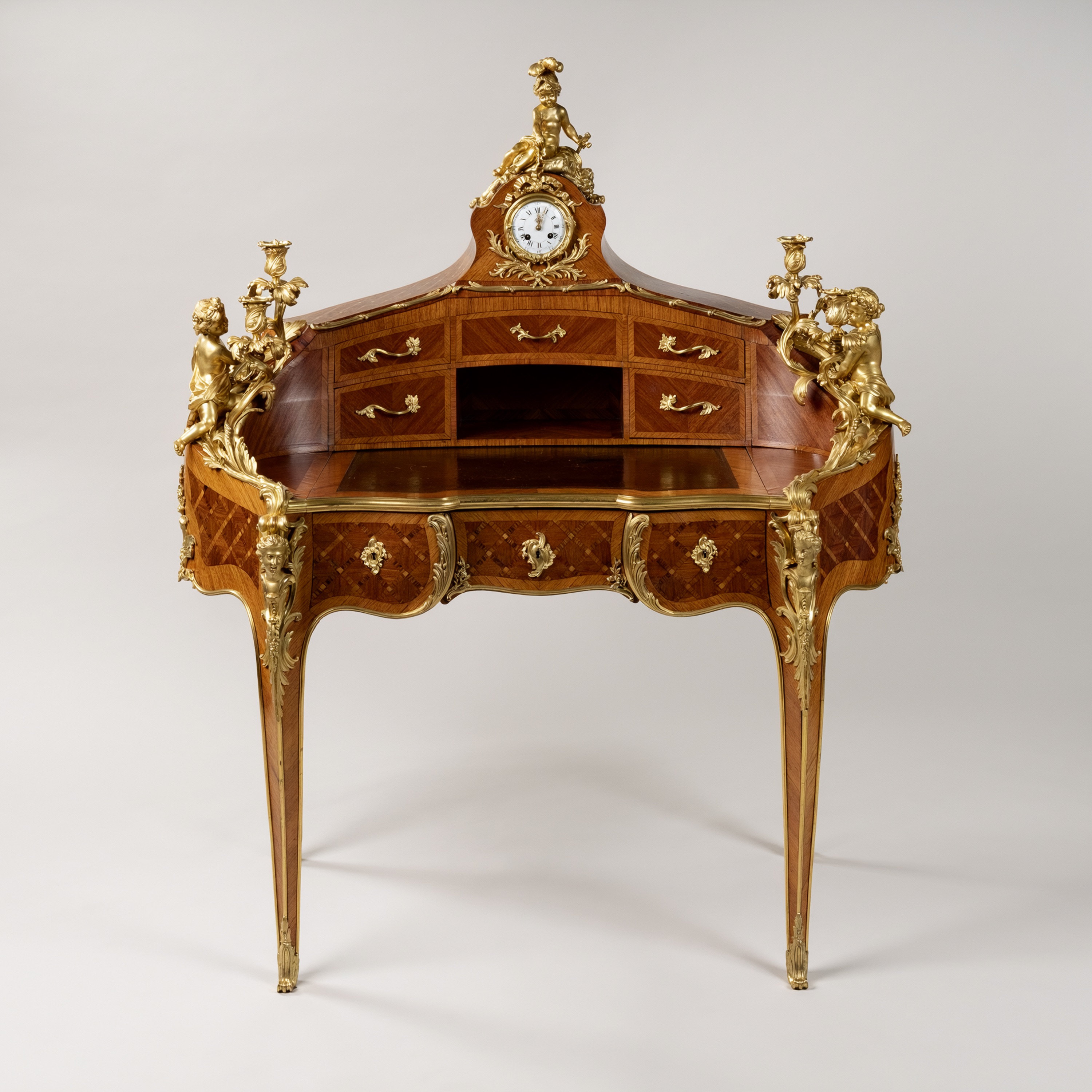 A Fine Ormolu-Mounted Bureau à Gradin by Maison Millet