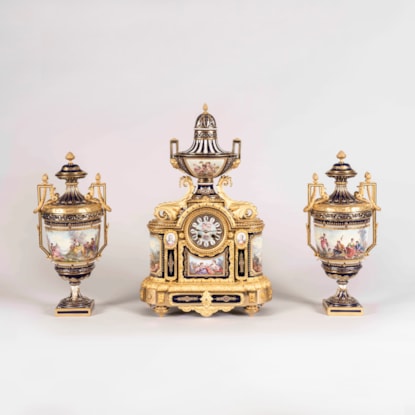 A Garniture de Chemineé in the Louis XVI Taste