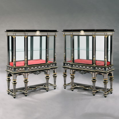 A Wonderful Pair of Display Cabinets Firmly Attributed to Jackson & Graham of London